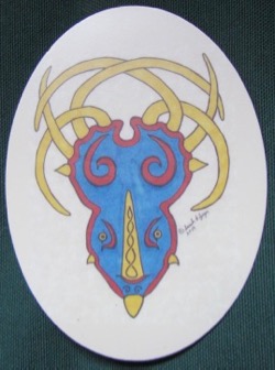 Sarah A. Zeiger's Kells-style Styracosaurus