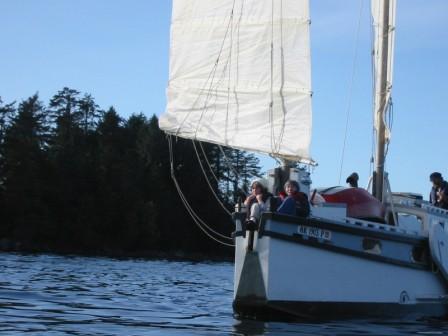 LUNA under sail