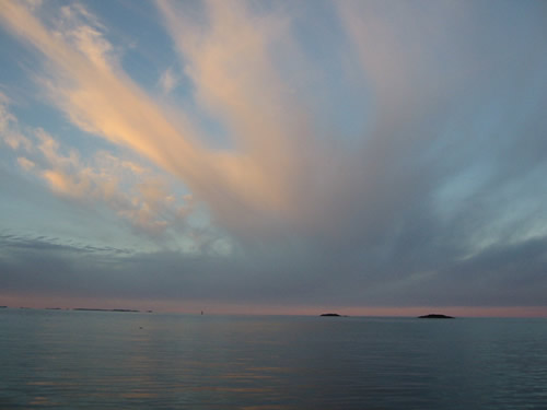 the open Pacific