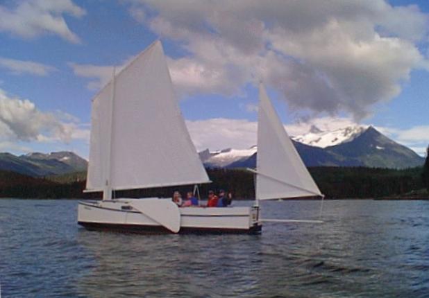 SELKIE under sail near Amalga Harbor