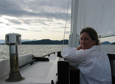 Michelle in SELKIE gangway