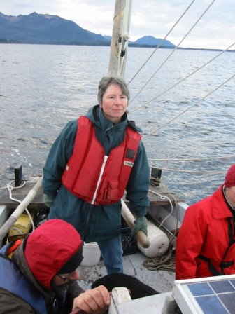 Beth at LUNA's helm